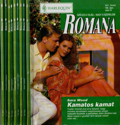 Dr. T�gl�sy Imre (f�szerkeszt�) - 10 db Romana magazin: (161.-170. lapsz�mig, 1998/04-1998/08 10 db., lapsz�monk�nt)
