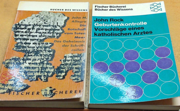 John M. Allegro, John Rock - Die Botschaft vom Toten Meer: Das Geheimnis der Schriftrollen + Geburtenkontrolle: Vorschlage eines katholischen Arztes (2 ktet)