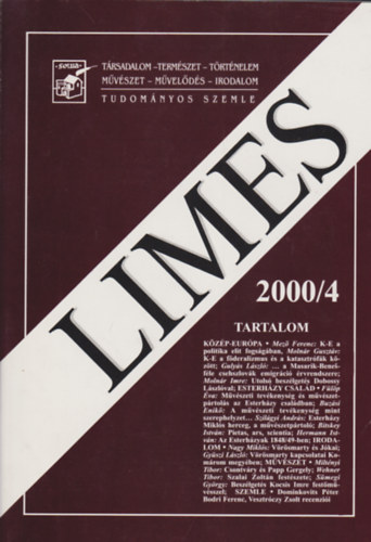 Vir�g Jen� (f�szerkeszt�) - Limes 2000/4 (Tudom�nyos szemle)
