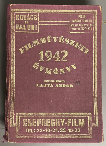 Lajta Ador (szek) - Filmm�v�szeti �vk�nyv 1942