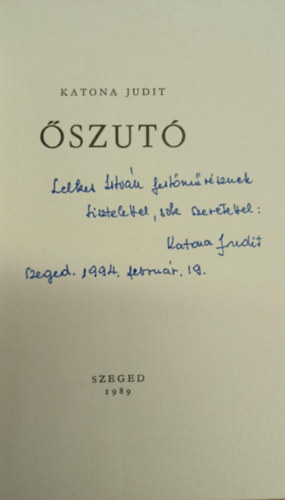 Katona Judit - szut (dediklt)