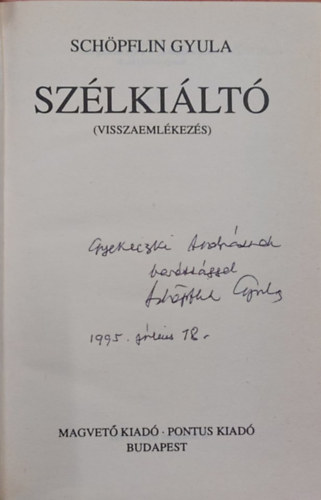 Schpflin Gyula - Szlkilt