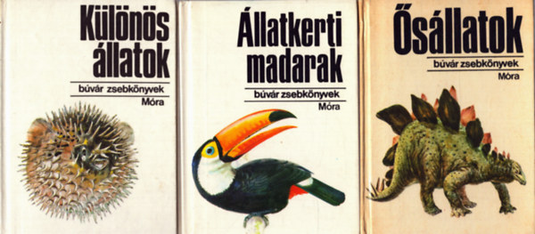 Kardi Ilona, Dr. Farkas Henrik, Vargha Bla - 3 db a Bvr Zsebknyvek sorozatbl: Klns llatok + sllatok + llatkerti madarak