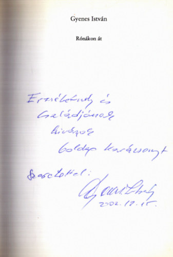 Gyenes Istv�n - R�n�kon �t (dedik�lt)