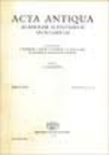 Acta Ethnographica (tomusXVII. fasciculi 1-2.)