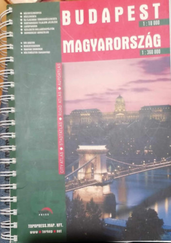 Budapest 1:10 000 Magyarorsz�g 1:360 000