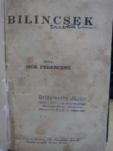 M�k Ferenczn� - Bilincsek