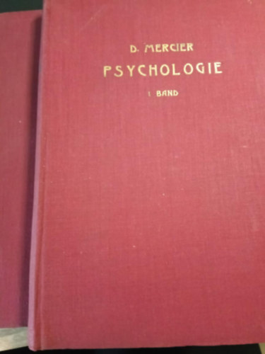 D. Mercier - Psychologie (I-II. band)