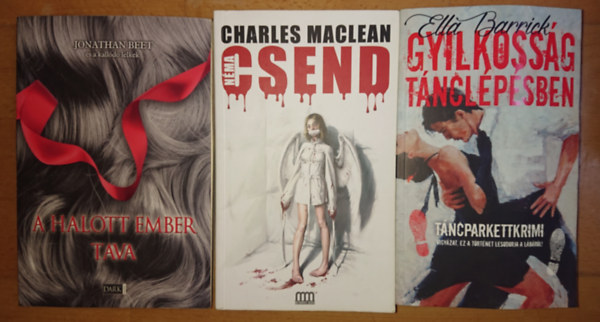 Charles Maclean, Ella Barrick, Jonathan Beet - 3 thriller: Gyilkossg tnclpsben, A halott ember tava, Nma csend