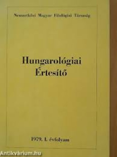 Jankovics Jzsef (Szerk.) - Hungarolgiai rtest