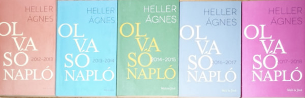 Heller Ágnes - 5db Heller Ágnes olvasónapló - Olvasónapló 2012-2013, Olvasónapló 2013-2014, Olvasónapló 2014-2015, Olvasónapló 2016-2017, Olvasónapló 2017-2018