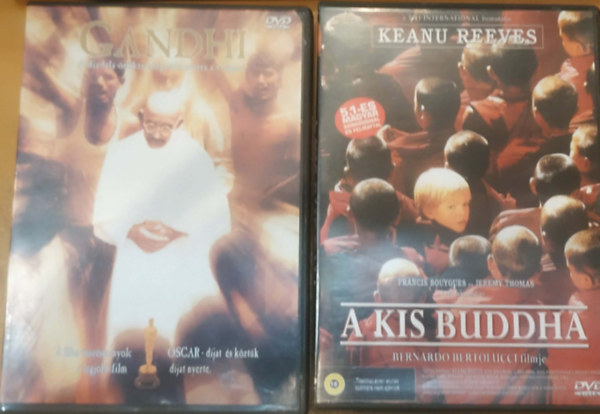 Ben Kingsley, Keanu Reeves - 2 db spirituális vezető-film: A kis Buddha + Gandhi (2 DVD)