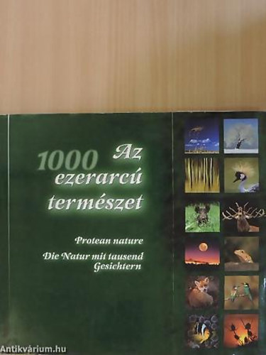 Szcs Lszl - Az ezerarc termszet PROTEAN NATURE/DIE NATUR MIT TAUSEND GESICHTERN - JUBILEUMI TERMSZETFOT ALBUM/A JUBILEE ALBUM OF WILDLIFE PHOTOGRAPHY/JUBILUMSALBUM MIT NATURFOTOGRAFIE - Sorozatcm: Jubileumi termszetfot album - Magyar  Angol  Nm