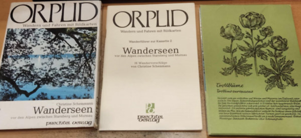 Christine Schemmann, Prechtel Verlag - Orplid 2: Wandern und Fahren mit Bildkarten - Wanderseen vor den Alpen zwischen Starnberg und Murnau (16 db képes kártya, magyarázó szöveggel és egy oldalas füzet, térképekkel)