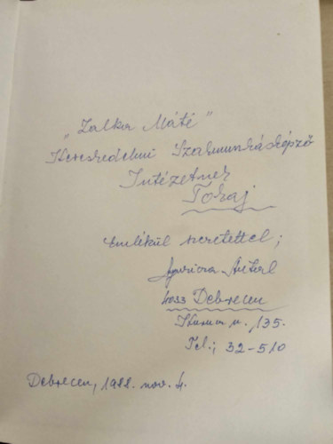 Gyuricza Antal - Az endr�di Gyuricza csal�d-A lesz�rmaz�sra vonatkoz� forr�sfelt�r�s -  dedik�lt