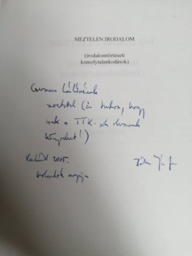 B�rdos J�zsef - Meztelen irodalom