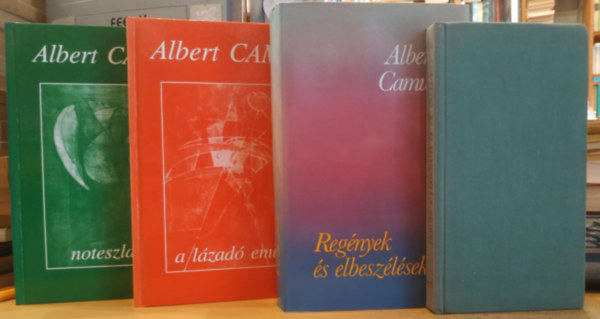 Albert Camus - 4 db Albert Camus: A száműzetés és az ország;Regények és elbeszélések; A lázadó ember; Noteszlapok I. (1935. május - 1942. február)