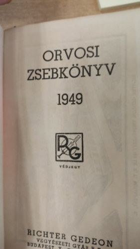 Orvosi zsebkönyv 1949