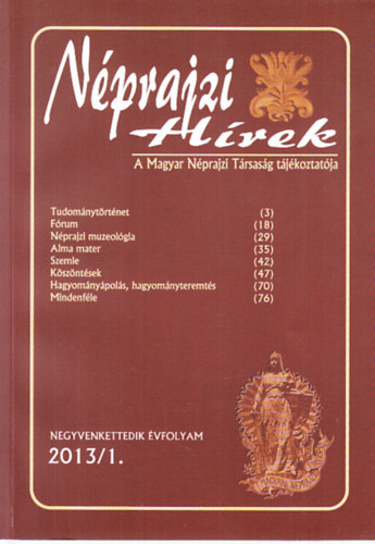 Hla Jzsef- Mt Gyrgy - Nprajzi Hrek 2013/1.