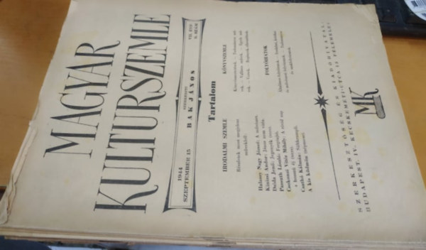 Bak János - 39 db Magyar kulturszemle 1939-1944 között, szórványszámok