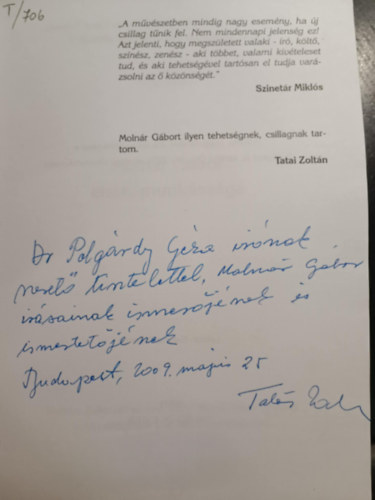 Tatai Zolt�n - Moln�r G�bor �lete, munk�ss�ga