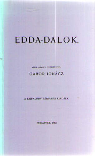 G�bor Ign�c - Edda-dalok